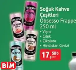 OBSESSO FRAPPE SOĞUK KAHVE ÇEŞİTLERİ